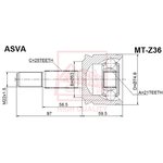 MT-Z36, ШРУС наружный 21x53x25