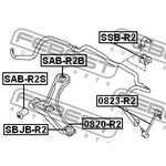 Опора шаровая SUBARU R1 04- 0820-R2