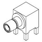 73100-0259, Conn SMB F 75Ohm Solder RA Thru-Hole Gold Tray