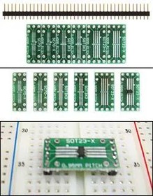 204-0003-01, PCBs & Breadboards SOT 23/SC70 SMT to DIP Adapter