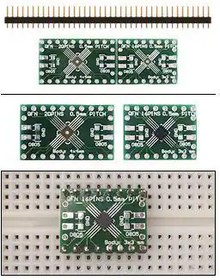 204-0016-01, PCBs & Breadboards .5mm Pitch 16/20 Pin QFP/QFN Adapter