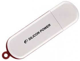 Фото 1/5 Флеш Диск Silicon Power 64Gb LuxMini 320 SP064GBUF2320V1W USB2.0 белый