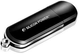 Фото 1/7 Флеш Диск Silicon Power 16Gb LuxMini 322 SP016GBUF2322V1K USB2.0 черный