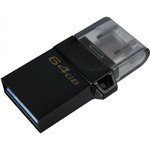 Флеш-память Kingston microDuo 3.0 G2, 64Gb, USB 3.2 G1, mUSB, DTDUO3G2/64GB