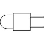 550-1304F, LED Circuit Board Indicators GREEN DIFFUSED LOW CURRENT