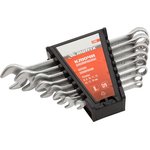 15408, Набор ключей комбинированных, 6 - 19 мм, 8 шт., CrV, матовый хром