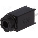 CL11061X, Гнездо, Jack 6,35мм, "мама", stereo,с заземлением, прямой, TНТ
