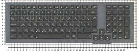 Фото 1/2 Клавиатура для ноутбука Asus G75V G75VW черная с подсветкой и рамкой