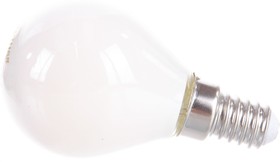 Фото 1/10 105201105, Лампа светодиодная филаментная LED 5 Вт 420 лм 2700К AC150-265В E14 шар P45 теплая матовая колба Black Filament Gauss