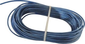 Трос стальной латунированный с покрытием полиамид 4.0 погодоустойчивый, синий, 20м TCO040BS