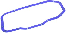 406-1009070-01, Прокладка ЗМЗ-406 картера масляного с металлическими прессшайбами силикон синий БАД