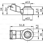 261231176 Датчик детонации Citroen C3 Fiat Palio Strada Gazel Sobol UAZ Patriot