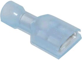 Фото 1/4 3-350820-2, Ultra-Fast .250 Blue Insulated Female Spade Connector, Receptacle, 6.35 x 0.81mm Tab Size, 1.3mm² to