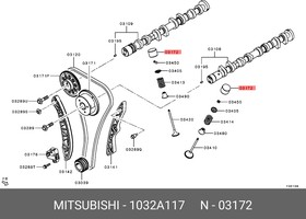 1032A117 Толкатель клапана