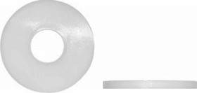 Плоская (увеличенная) полиамидная (пластиковая) шайба DIN 9021, D6, 50 шт. 00-00001761