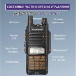 Рация UV-9R PLUS /2800 мАч (136-174/400-520) МГц/ 128 кан./8 Вт 00029150