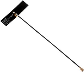 Фото 1/3 146153-1050, RF Antenna, WiFi, Flexible, 50 mm Cable, 4.9 GHz to 5.93 GHz, 4.25 dBi, Linear, Adhesive