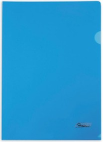 Папка-Уголок Пластиковая А4ф180мкм Синяя (без ед штрихкода) упак. 20 шт. 040030