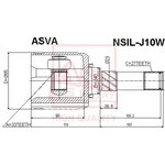 NSILJ10W Шрус внутренний левый 33x40x27