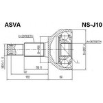 NSJ10 ШРУСНАРУЖНЫЙ35x56x29