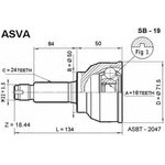 SB-19, ШРУС наружный 18x50x24