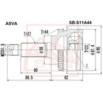 SB-S11A44, ШРУС наружный