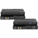 Удлинитель HDMI Infobit [E150U2] 18,0 Гбит/с, 1080p до 150 м, 4K/60 до 120 м. Двунаправленный ИК, POC, KVM, HDCP 2.3. USB 2.0 Поддержка сенс