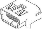 54819-0519, Conn Mini USB Type B F 5 POS 1.6mm Solder RA Thru-Hole 5 Terminal 1 Port Tray