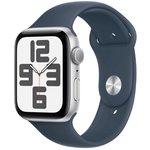 Смарт-часы Apple Watch SE 2023 A2722, 40мм, серебристый / синий [mre23ll/a]
