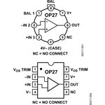 OP27GPZ, Малошумящий прецизионный операционный усилитель, 8МГц [DIP-8]