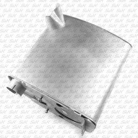 SK122000401, Резонатор(бочка) глушителя [евро 1 прямоугольный(цинк)]