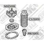 MS25006, MS25006_опора амортизатора переднего!\ Mazda 323 VI all 98