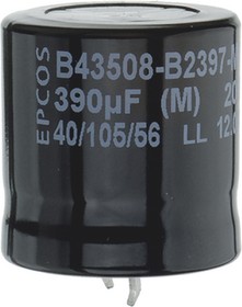 B43508A5687M000, 680µF Aluminium Electrolytic Capacitor 450V dc, Snap-In - B43508A5687M000
