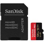 Карта памяти SanDisk Extreme Pro с адаптером microSD UHS I Card 128GB for 4K ...