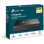 TP-Link VIGI NVR1004H-4P 4-канальный сетевой видеорегистратор с поддержкой PoE+