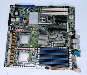 Плата intel S5000XVN/XSL D25028-803 с двумя процессорами Xeon 5140