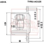 TYRIU-ACU25, ШРУС внутренний задний 20x132.5