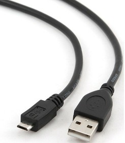 Фото 1/2 Кабель Filum USB 2.0 Pro, 1 м., черный, 2A, разъемы: USB A male- USB micro B male, пакет. (FL-CPro-U2- AM-microBM-1M)