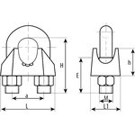 Зубр Зажим троса DIN 741, оцинкованный, 10мм, ТФ5, 25 шт 4-304415-10
