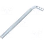 HP12185, Крючок, прямой, сталь, цинк, Дл.резьбы 155мм, Длина 185мм