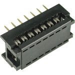 DIP-14 (DS1019-14N), Разъем узкий DIP на шлейф 14 контактов (OBSOLETE)