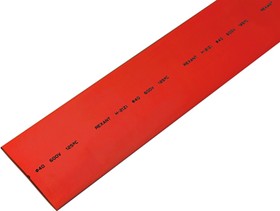 Фото 1/4 24-0004, Трубка термоусаживаемая ТУТ нг 40,0/20,0мм, красная, упаковка 10 шт. по 1м