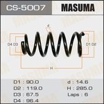 CS-5007, Пружина подвески Honda CR-V 2.4 05- задняя Masuma