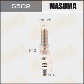 Фото 1/5 Свеча зажигания Masuma S502IP Iridium + Platinum (ILKAR7-B11, SC20HR11, SC16HR11) Toyota Corolla