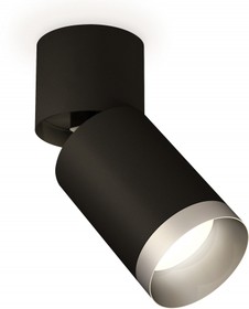 Фото 1/3 Ambrella Комплект накладного поворотного светильника XM6313043 SBK/BK/MCH черный песок/черный/хром матовый MR16 GU5.3 (A2221, C6313, N6133)