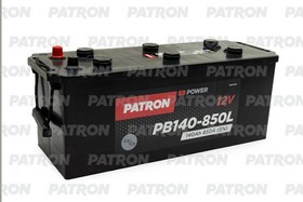 PB140-850L, Аккумулятор PATRON POWER 12V 140AH 850A (L+) B3 513x189x223mm 34,1kg