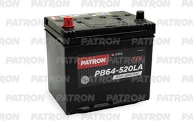 PB64-520LA, Аккумулятор PATRON ASIA 12V 64AH 520A (L+) B1 230x173x222mm 14,9kg
