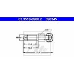 03.3518-0900.2, 03.3518-0900.2_штуцер !болт воздушного клапана\ BMW/VAG/MB