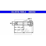 03.3518-1900.2, Штуцер VW Golf (93-09),Jetta (97-11),Passat (97-),Polo суппорта ...