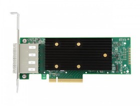 HBA-адаптер Broadcom 9400-16e SGL (05-50013-00 / 03-50013-15007 ) PCIe 3.1 x8 LP, Tri-Mode SAS/SATA/NVMe 12G HBA, 16port(4*ext SFF8644), 34